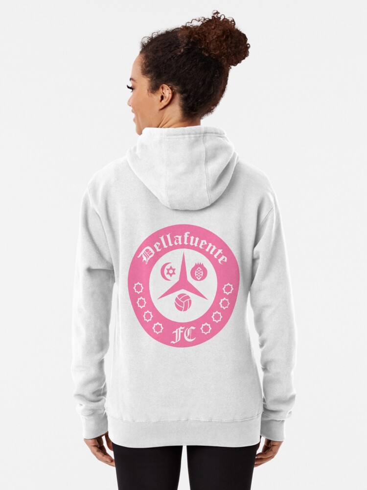 Dellafuente ☪ FC Logo Gotico Pink Pullover Hoodie by RosedesignArt