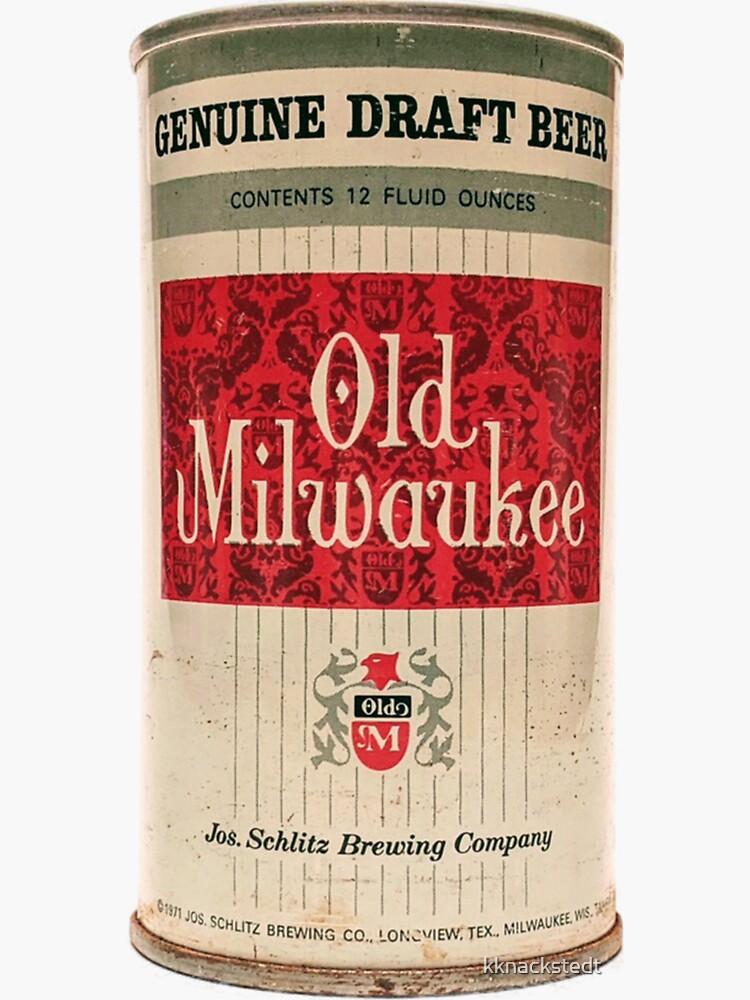 "Old Milwaukee Beer Can" Sticker for Sale by kknackstedt Redbubble