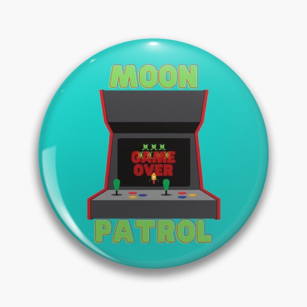 Item preview, Retro, moon, moon patrol, space, arcade, moonpatrol, gaming, rocket, 8bit, moon landing, aliens, arc designed and sold by MadisnFoundry.