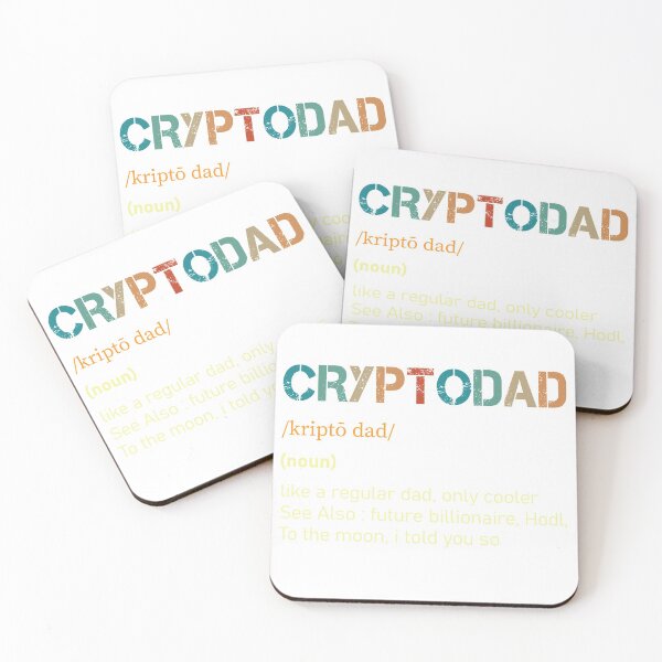 Item preview, CryptoDAD Crypto dad Like A Regular Dad Cryptocurrency Hodl designed and sold by Dream-bubble.