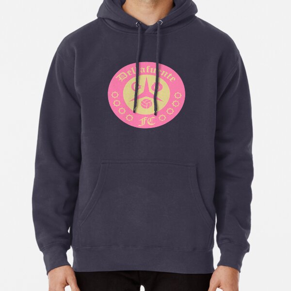 Dellafuente ☪ FC Logo Gotico Pink Pullover Hoodie by RosedesignArt