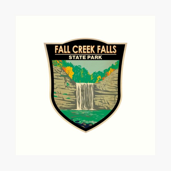 Item preview, Fall Creek Falls State Park Tennessee Badge designed and sold by KrisSidDesigns.