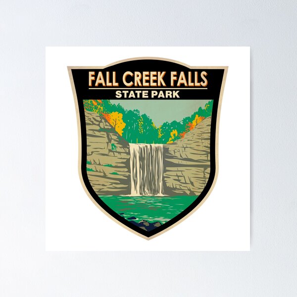 Item preview, Fall Creek Falls State Park Tennessee Badge designed and sold by KrisSidDesigns.