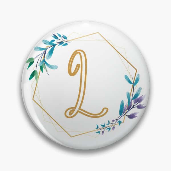 Item preview, Cursive Letter L Floral Frame designed and sold by LetterMom.