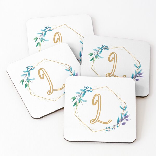 Item preview, Cursive Letter L Floral Frame designed and sold by LetterMom.