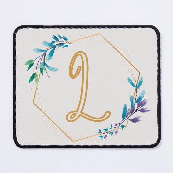 Item preview, Cursive Letter L Floral Frame designed and sold by LetterMom.