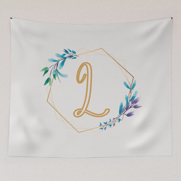 Item preview, Cursive Letter L Floral Frame designed and sold by LetterMom.