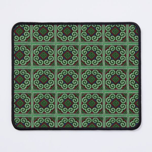 Item preview, Hmong Green Elephant Foot Pattern designed and sold by BabyVueHmongG.