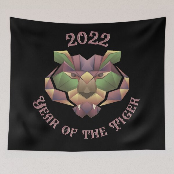 Item preview, Pastel Abstract Year of the Tiger 2022 designed and sold by Trinket-Trickster.