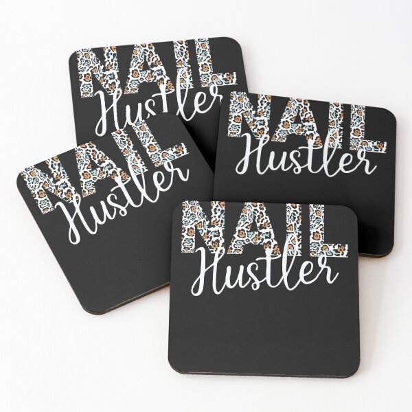 Item preview, Leopard Pattern Nail Hustler Nail Tech Techniques Nail Boss Nail Artist Beauticians Manicurist Salon Stuff Decor  designed and sold by Dr.YesOrNo.