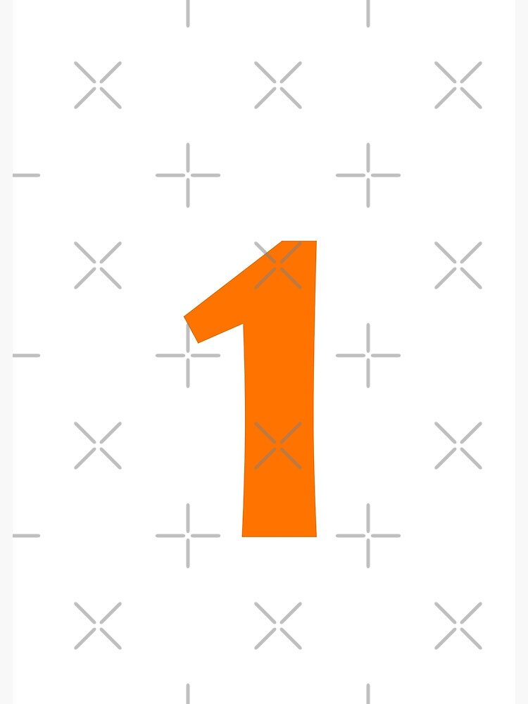 "Orange color Number 1 | Orange color Number One" Poster by WECreations