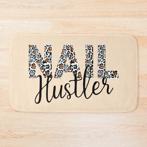 Item preview, Leopard Pattern Nail Hustler Nail Tech Techniques Nail Boss Nail Artist Beauticians Manicurist Salon Stuff Decor  designed and sold by Dr.YesOrNo.