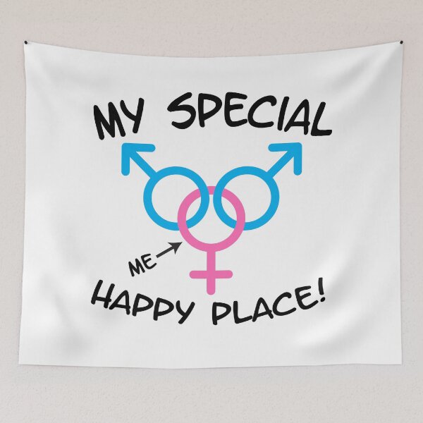 Item preview, My Special Happy Place MFM Threesome Swinger Lifestyle Design designed and sold by swingersshop.