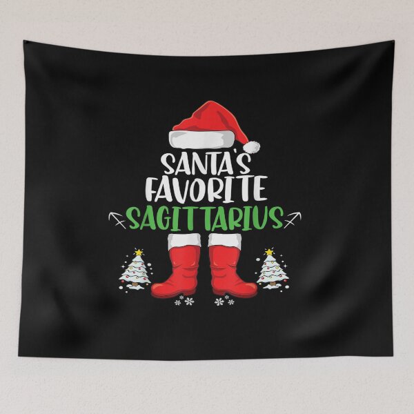 Item preview, Santa's Favorite Sagittarius Merry Christmas Sagittarius Zodiac Sign Gift  designed and sold by AstroShop1.