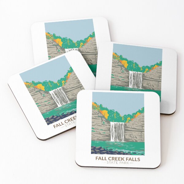 Item preview, Fall Creek Falls State Park Tennessee Vintage designed and sold by KrisSidDesigns.