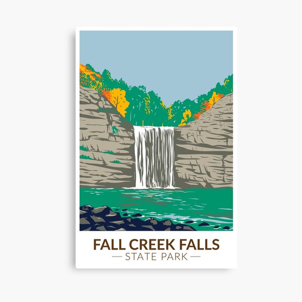 Item preview, Fall Creek Falls State Park Tennessee Vintage designed and sold by KrisSidDesigns.