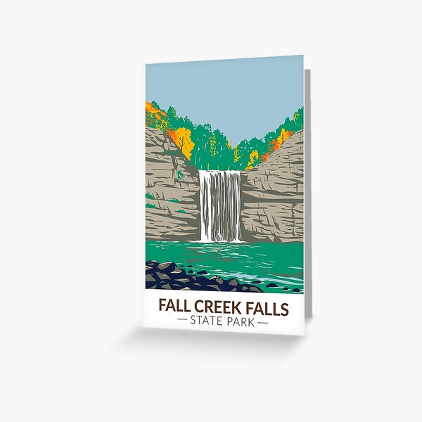 Item preview, Fall Creek Falls State Park Tennessee Vintage designed and sold by KrisSidDesigns.