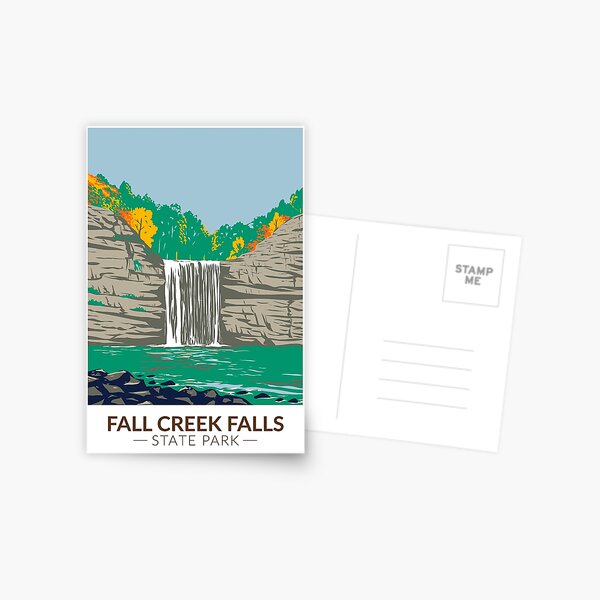 Item preview, Fall Creek Falls State Park Tennessee Vintage designed and sold by KrisSidDesigns.