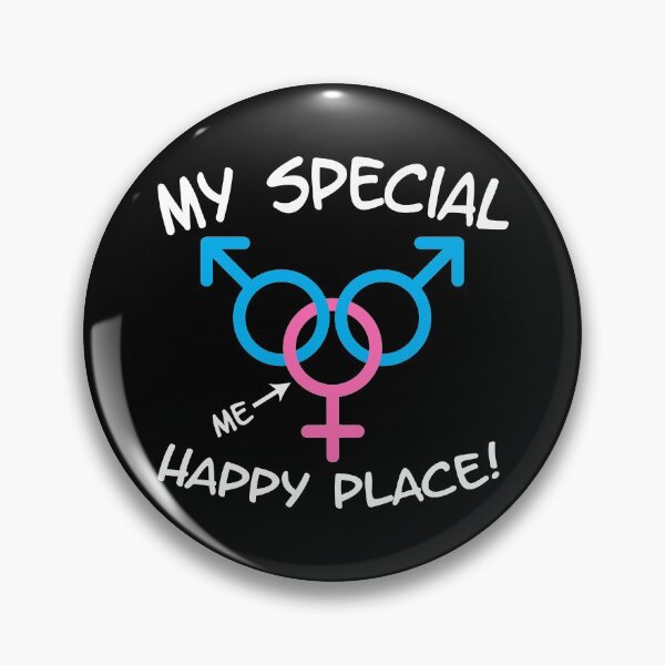 Item preview, My Special Happy Place MFM Threesome Swinger Lifestyle Design. For darker colors. designed and sold by swingersshop.