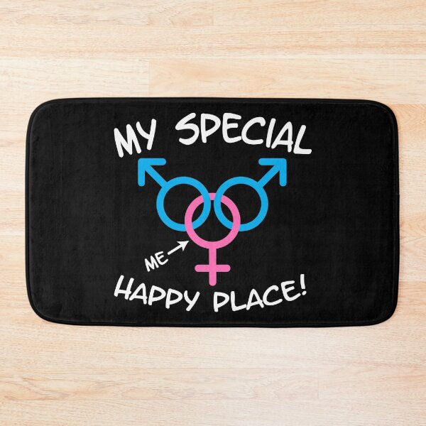 Item preview, My Special Happy Place MFM Threesome Swinger Lifestyle Design. For darker colors. designed and sold by swingersshop.