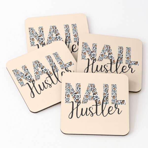 Item preview, Leopard Pattern Nail Hustler Nail Tech Techniques Nail Boss Nail Artist Beauticians Manicurist Salon Stuff Decor  designed and sold by Dr.YesOrNo.