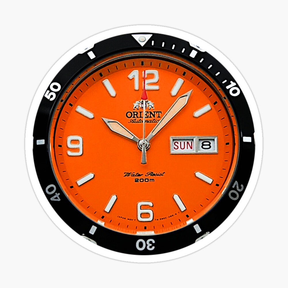 orient orange diver