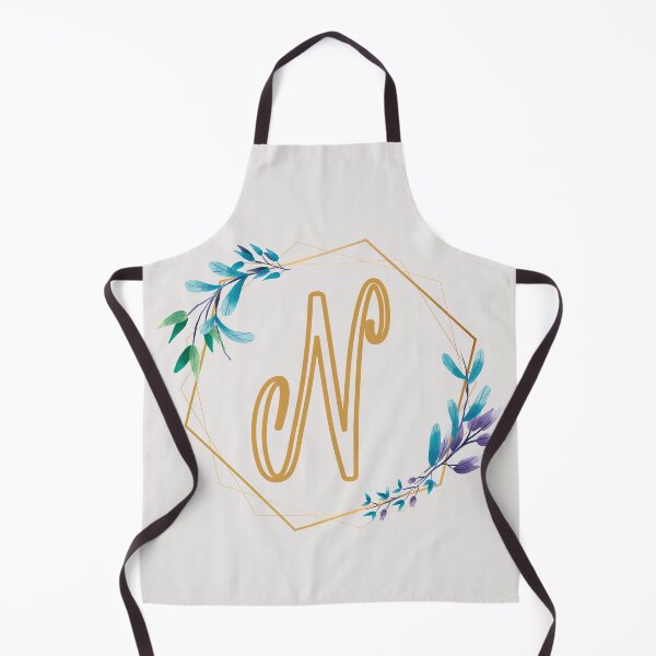 Item preview, Cursive Letter N Floral Frame designed and sold by LetterMom.