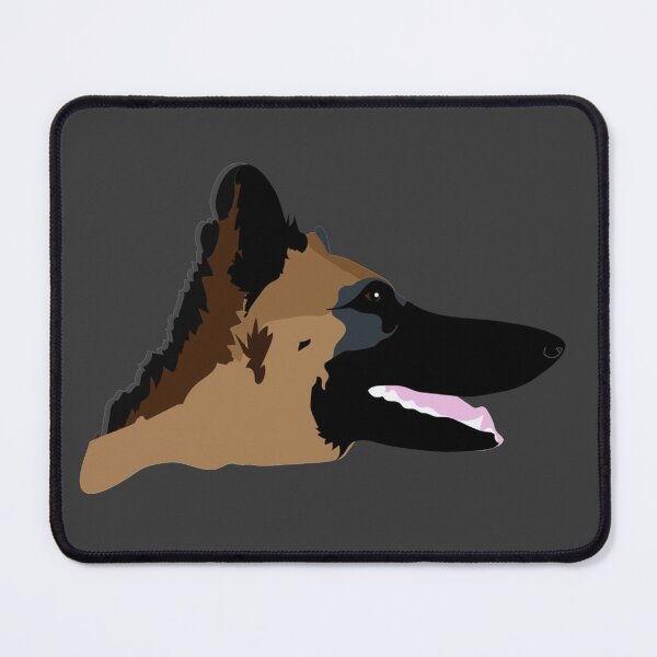Item preview, German Shepherd Illustration (black) designed and sold by MsTyson.