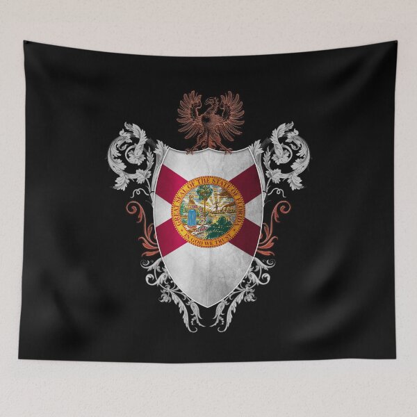 Item preview, Florida flag medieval heraldry coat of arms style designed and sold by ChaosEdits.