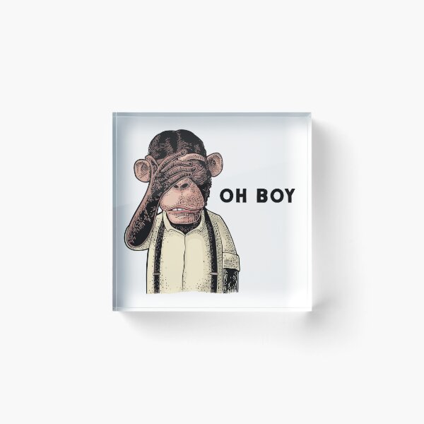 Item preview, Oh boy - monkey graphic designed and sold by MyDesignRox.