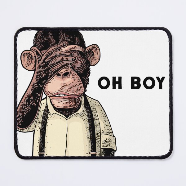 Item preview, Oh boy - monkey graphic designed and sold by MyDesignRox.