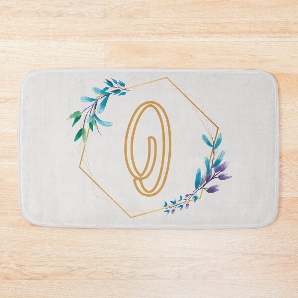 Item preview, Cursive Letter O Floral Frame designed and sold by LetterMom.