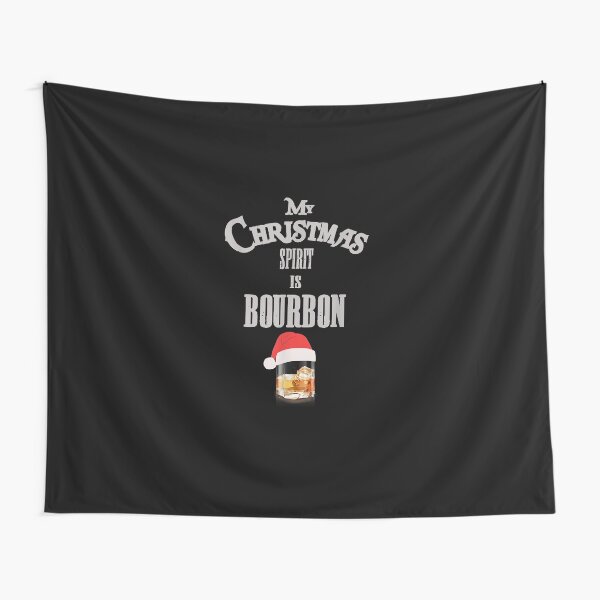 Item preview, My Christmas Spirit Is Bourbon Shirt Christmas Drinking T-Shirt designed and sold by RateMeFiveStars.