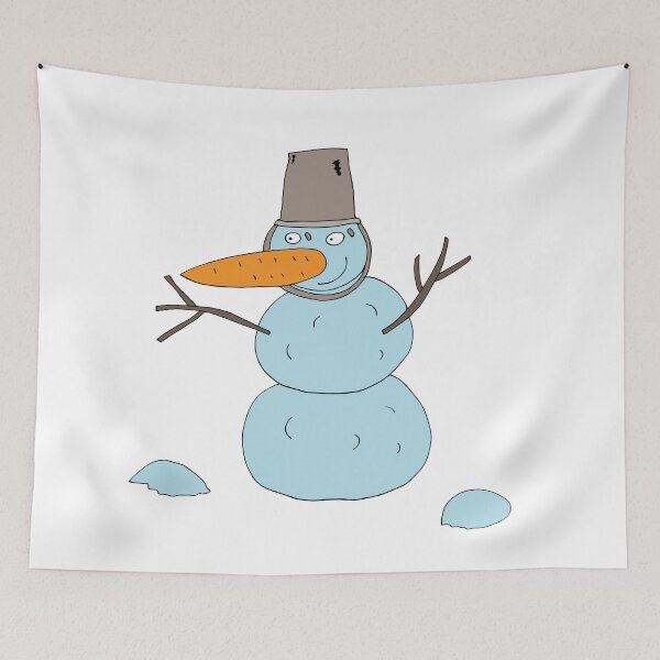 Item preview, Snowman with a bucket on his head designed and sold by Olga81creative.