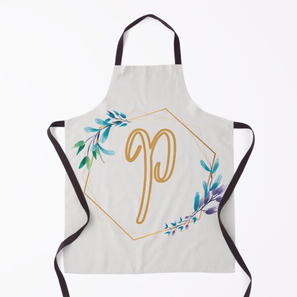 Item preview, Cursive Letter P Floral Frame designed and sold by LetterMom.