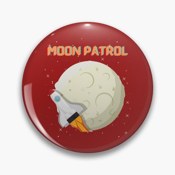 Item preview, Moonpatrol, Moon patrol, Retro, moon, space, arcade, moonpatrol, gaming, rocket, 8bit, moon landing, designed and sold by strawcastle99.