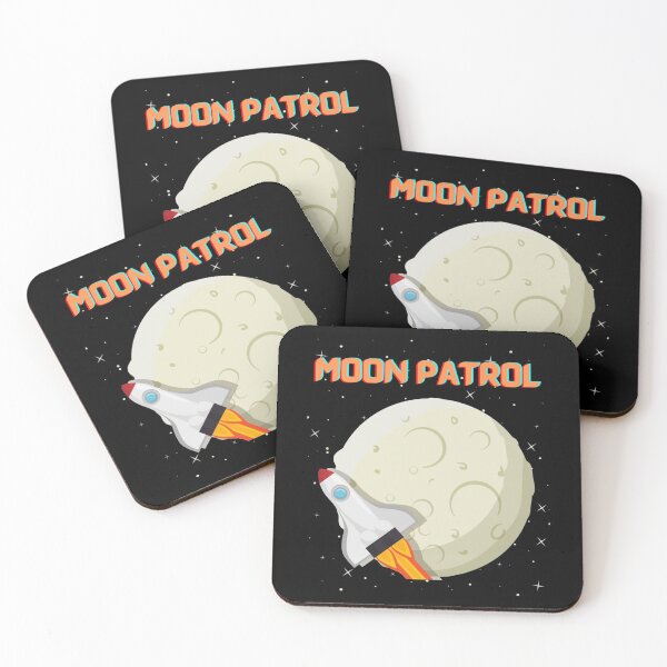 Item preview, Moonpatrol, Moon patrol, Retro, moon, space, arcade, moonpatrol, gaming, rocket, 8bit, moon landing, designed and sold by strawcastle99.
