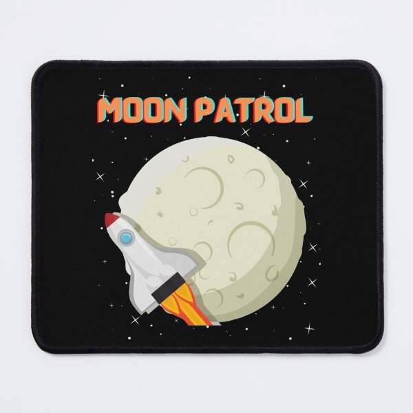 Item preview, Moonpatrol, Moon patrol, Retro, moon, space, arcade, moonpatrol, gaming, rocket, 8bit, moon landing, designed and sold by strawcastle99.