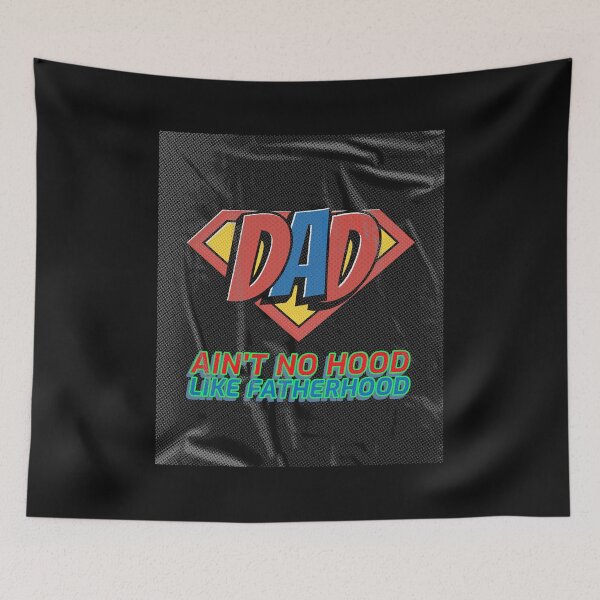 Artikelvorschau, IST KEIN HOOD WIE FATHERHOOD T-SHIRT/AUFKLEBER entworfen und verkauft von BestCoolStuff.