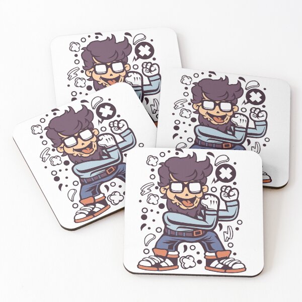Item preview, Hipster Fighter designed and sold by BeeMeCreative.