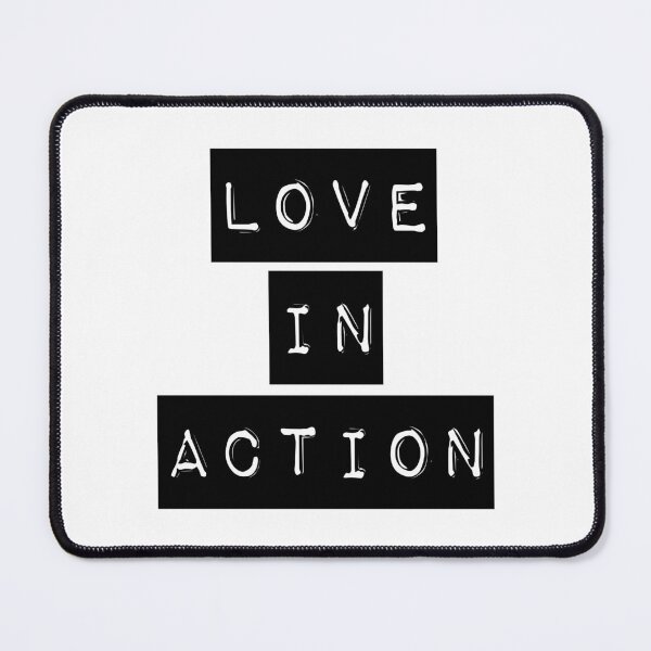 Item preview, LOVE in ACTION - simple bold typography inspiring quote designed and sold by thephoenixsoul.