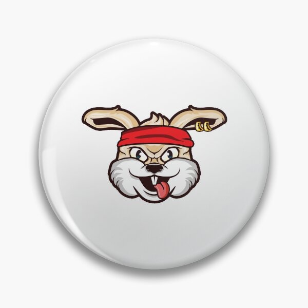 Item preview, Bunny Head illustration - Angry Bull Design Gift Idea For Bunny Lovers designed and sold by Prince - Bestseller ★★★★★.