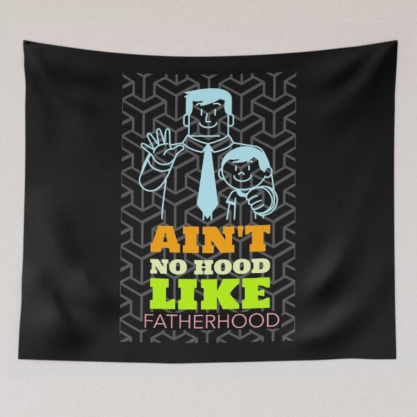 Artikelvorschau, IST KEIN HOOD WIE FATHERHOOD T-SHIRT entworfen und verkauft von BestCoolStuff.