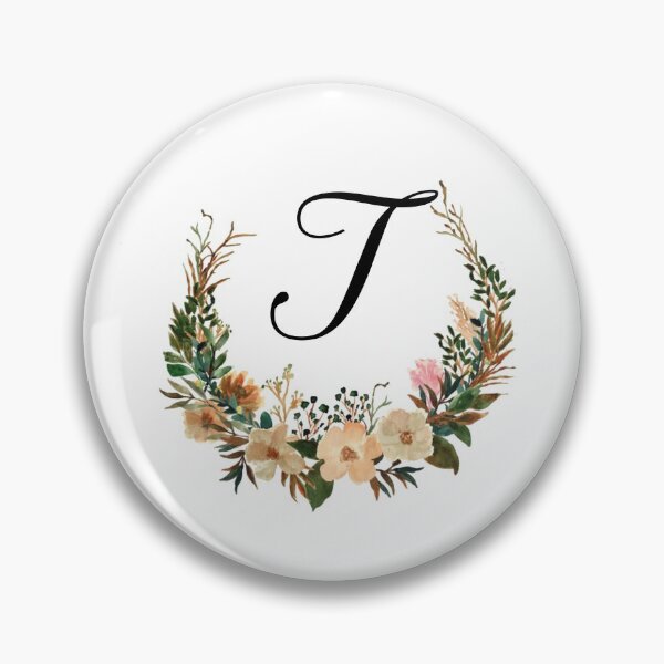 Item preview, Autumn Floral Monogram | Monogram Letter T designed and sold by JustSeasons.