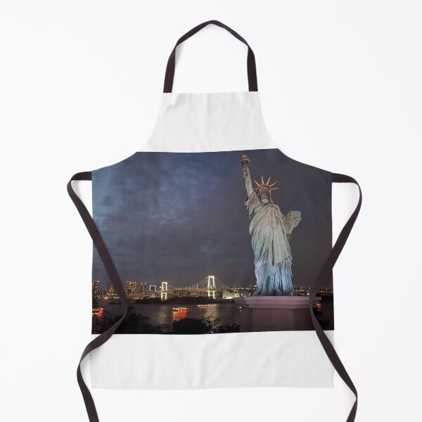 Item preview, Liberty and the Rainbow Bridge | Summer Night at Odaiba, Tokyo designed and sold by manamicreates.