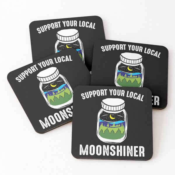 Item preview, Support Your Local Moonshiner Funny Moonshine Jar   designed and sold by strawcastle99.