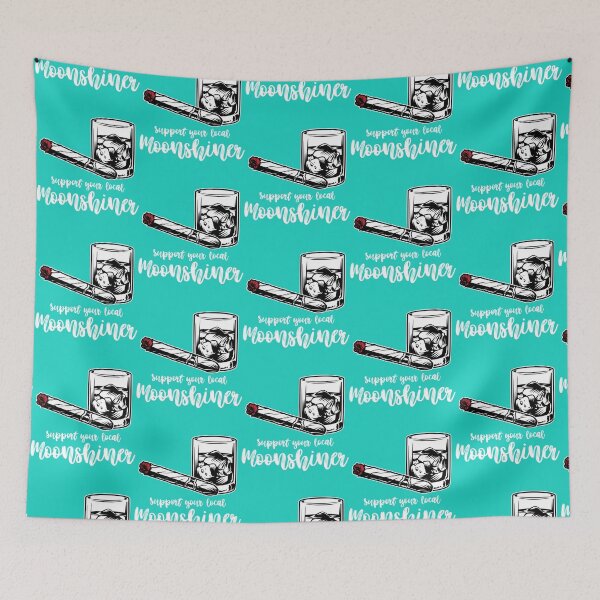 Item preview, Support your local moonshiners - Black burner      designed and sold by strawcastle99.