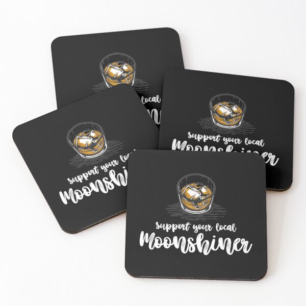 Item preview, Support your local moonshiners - Black burner     designed and sold by strawcastle99.