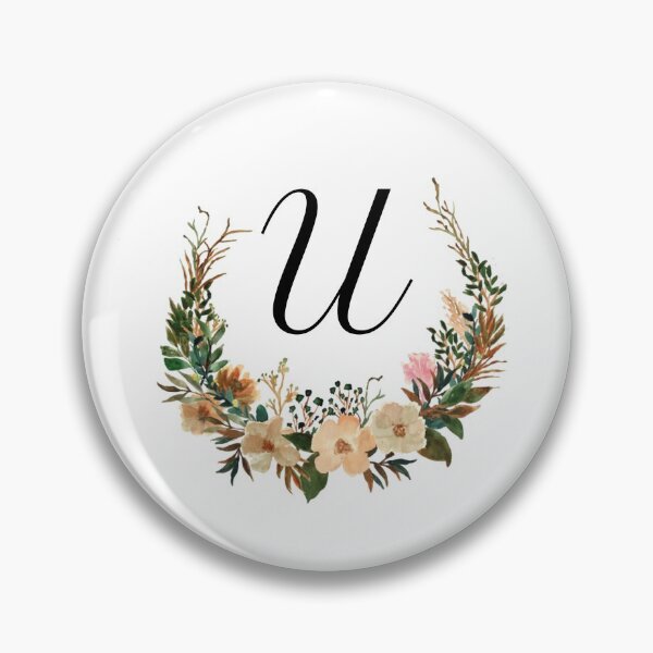 Item preview, Autumn Floral Monogram | Monogram Letter U designed and sold by JustSeasons.