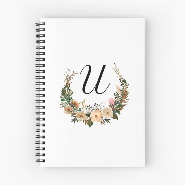 Item preview, Autumn Floral Monogram | Monogram Letter U designed and sold by JustSeasons.